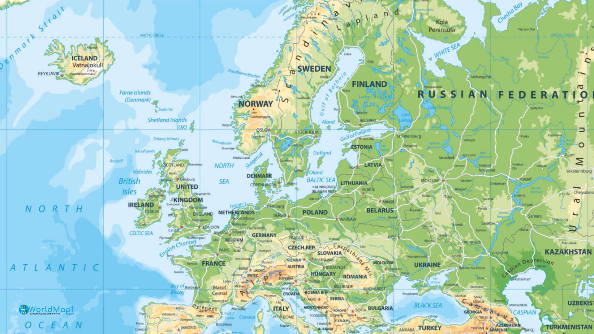 Dünya Haritası Finlandiya